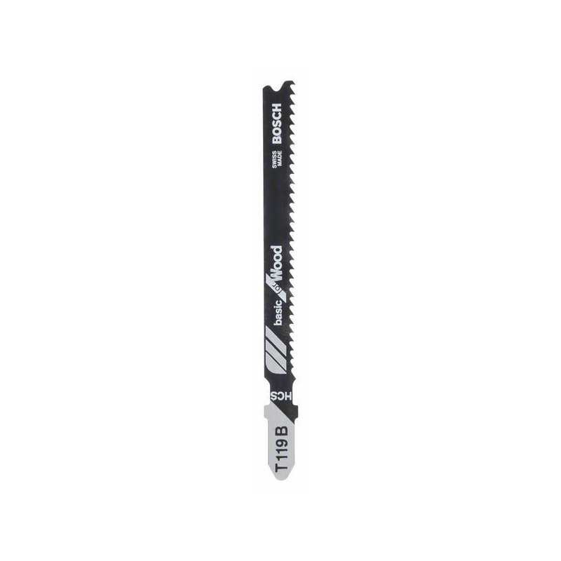 Bosch Set 5 panze ferastrau vertical T 119 B Basic for Wood, 92mm