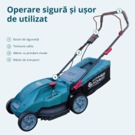 Mașină de tuns iarba electrică - 380mm, 40l - Konner & Sohnen - KS-38LM16