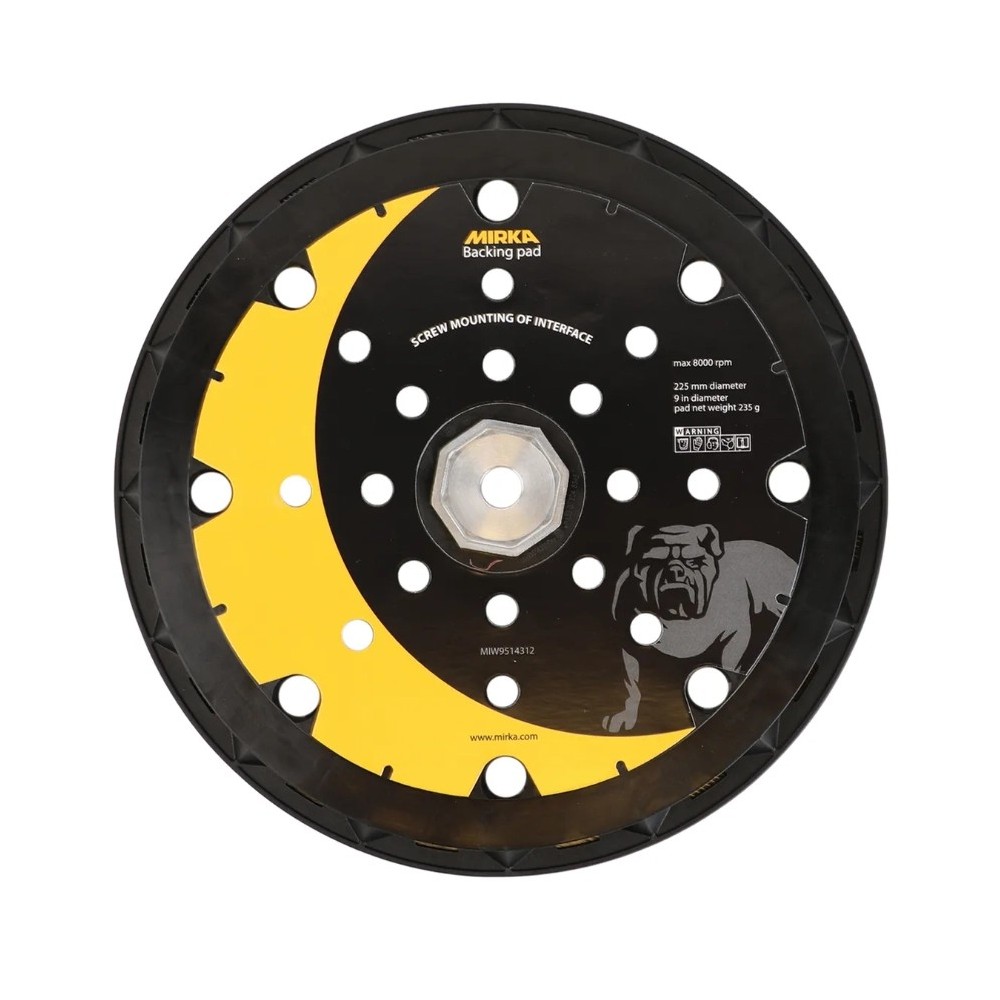 Suport discuri abrazive Mirka 225mm 25 gauri pentru masina de slefuit LEROS