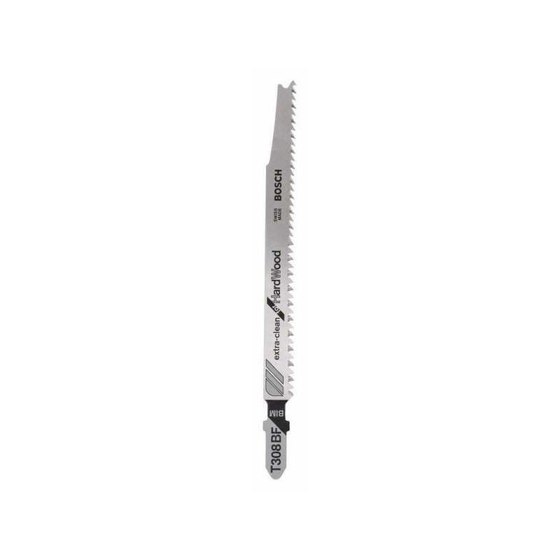 Bosch Set 5 panze ferastrau vertical T 308 BF Extraclean for Hard Wood, 117mm