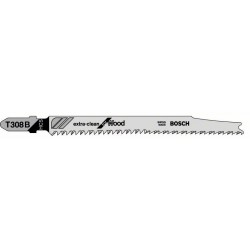 Bosch Set 5 panze ferastrau vertical T 308 B Extraclean for Wood, 117x50mm