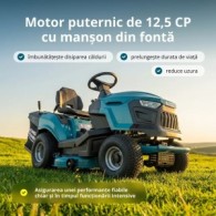 Tractor de tuns gazon pe benzină - 980mm, 245l - Konner & Sohnen - KS 98TMG-H