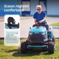 Tractor de tuns gazon pe benzină - 980mm, 245l - Konner & Sohnen - KS 98TMG-H