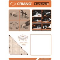 Distantiere autonivelare CRIANO LevSys+ ( Clips-uri ) pt. gresie, faianta si placi - Rost de 1 mm - 100 buc - CNO-LSP-PLC1100