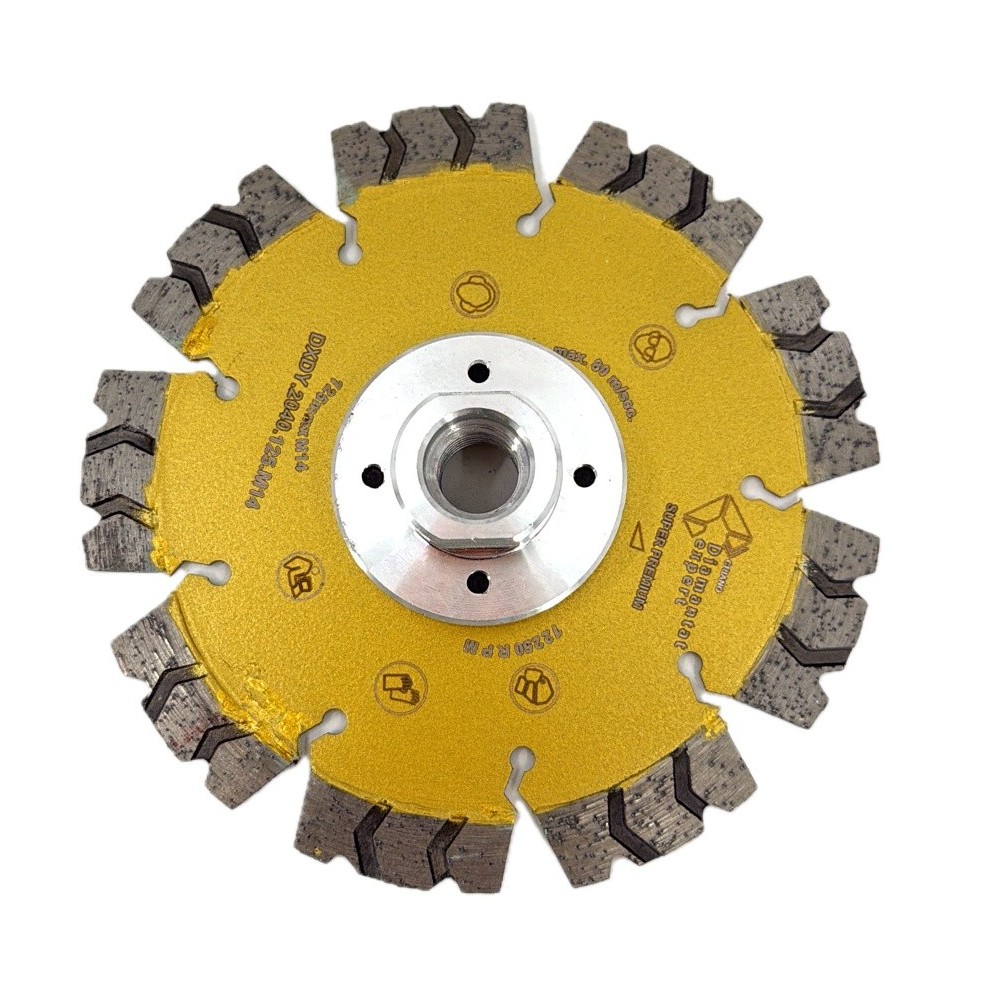 Disc DiamantatExpert pt. Beton armat extrem de dur & piatra - SHARK 125mm x M14 Super Premium - DXDY.2040.125.M14
