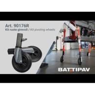 Kit roti directionale pentru mese de taiat electrice, 2 bucati/set - Battipav-90176R