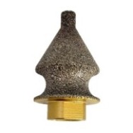 Freza diamantata conica pt. decupaje, largiri, gauri si frezare rotunda muchii in placi ceramice, piatra, 9-38(mm), r=7,5mm, M14