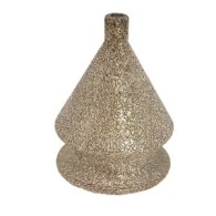 Freza diamantata conica pt. decupaje, largiri, gauri si frezare rotunda muchii in placi ceramice, piatra, 9-50(mm), r=7,5mm, M14