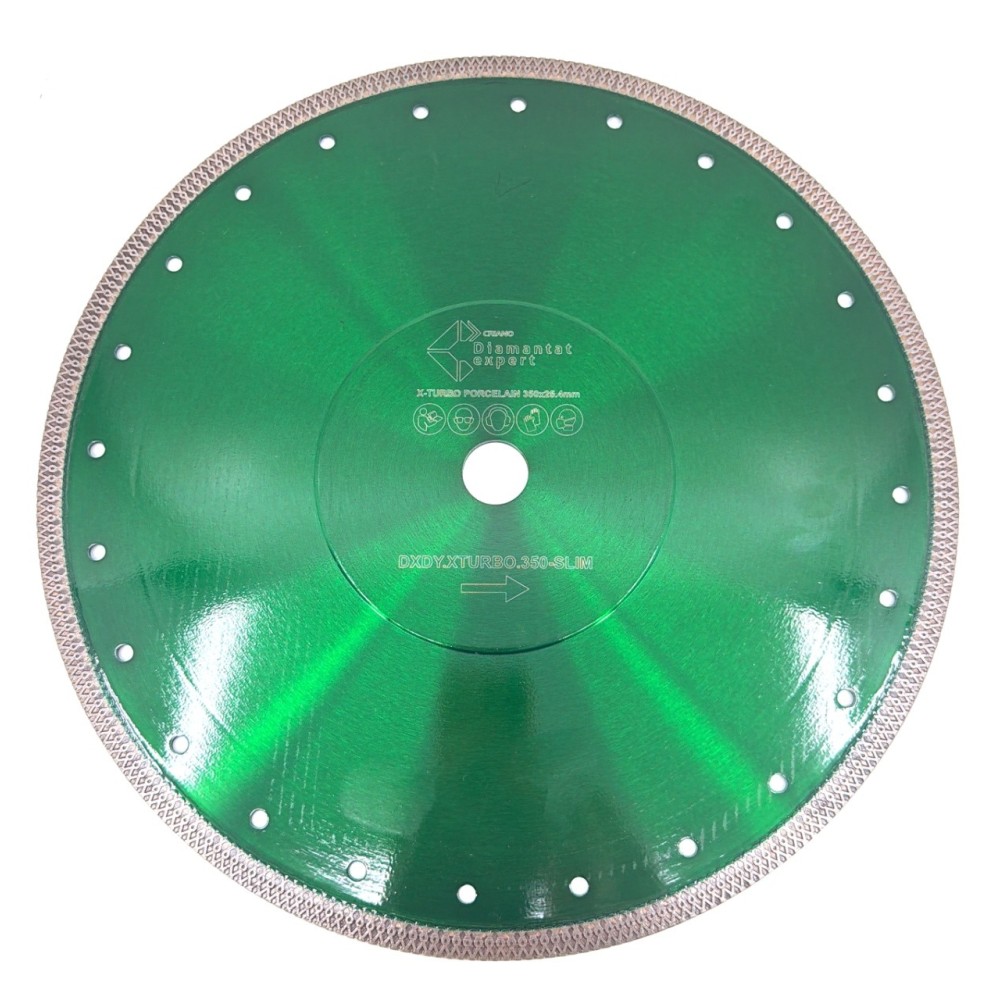 Disc DiamantatExpert pt. Portelan dur & Gresie ft. dura 350x25.4x2.2 (mm) Premium - DXDY.XTURBO.350.25-SLIM