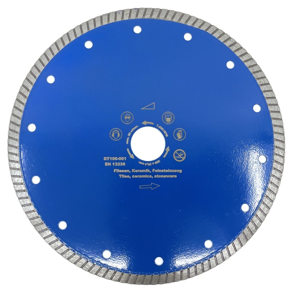 Disc DiamantatExpert pt. Gresie ft. dura, Portelan dur, Granit- Turbo 200mm Super Premium - DXDH.3957.200.25