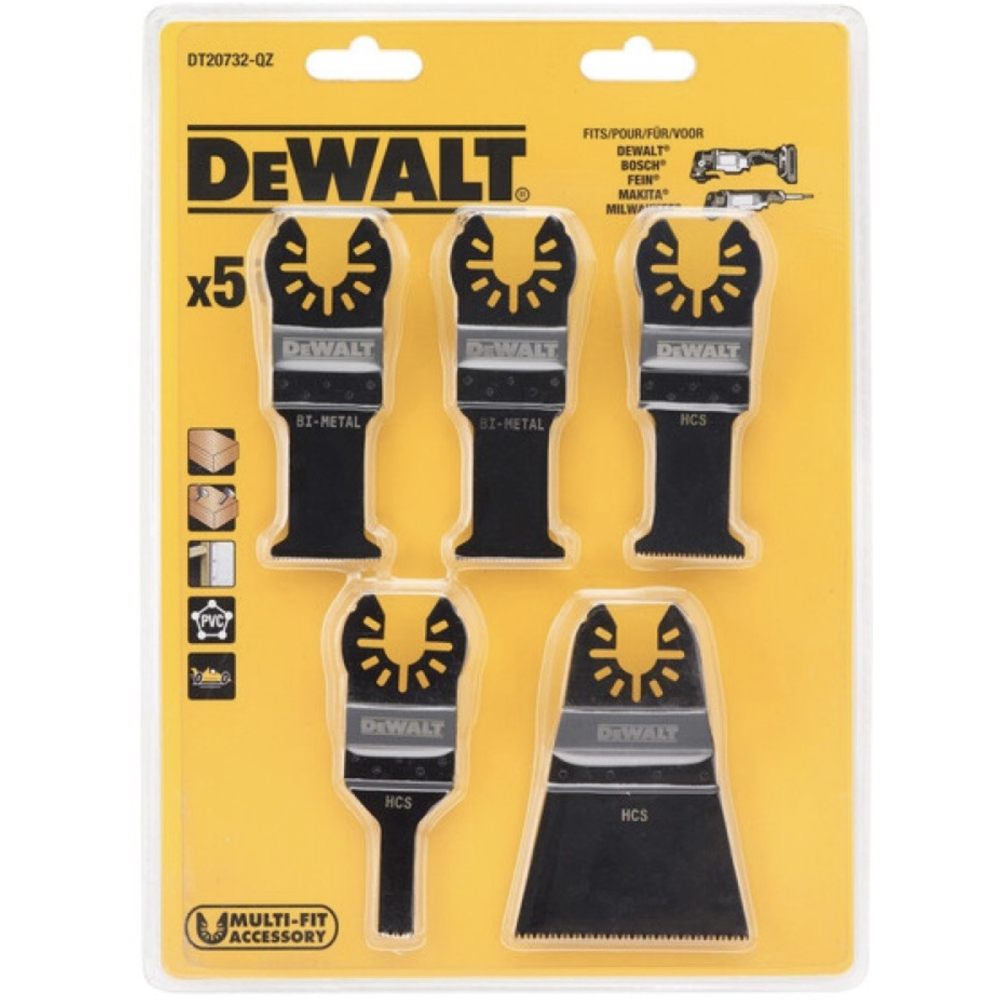 DEWALT  Set 4 panze multicutter