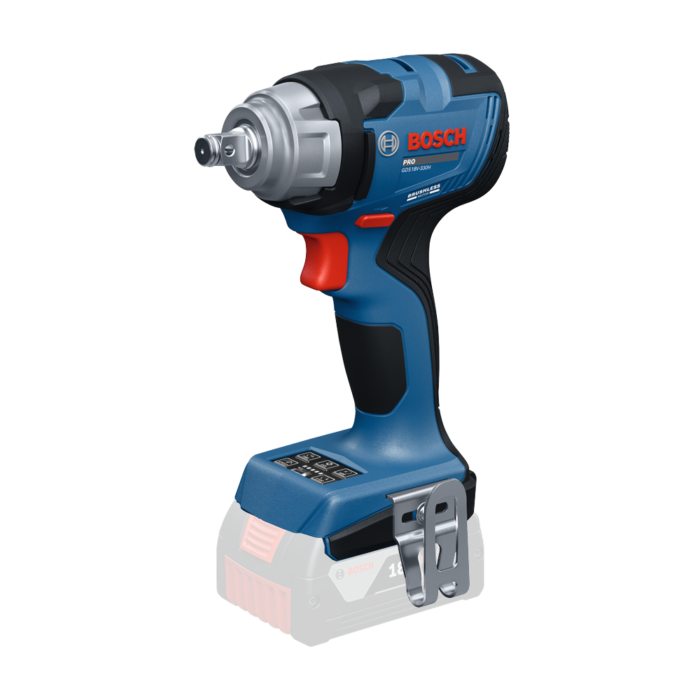 BOSCH GDS18V-330H (SOLO) Surubelnita cu impact brushless, Li-Ion, 330Nm, prindere 1/2", fara acumulator in set