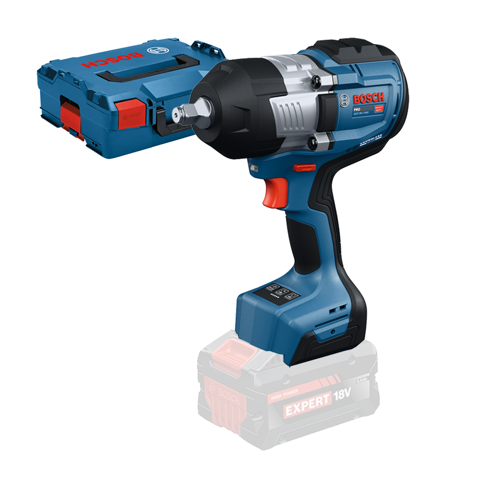 BOSCH GDS18V-1400 (SOLO) Surubelnita cu impact, Li-Ion, 1400Nm, prindere 1/2" + Valiza L-BOXX, fara acumulator in set