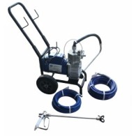Pompa de vopsit si zugravit AIRLESS Diafragma Profesională cu Carucior - Complet Echipata - 1/4", 3kW, 5.5L/min - WP-APSD5
