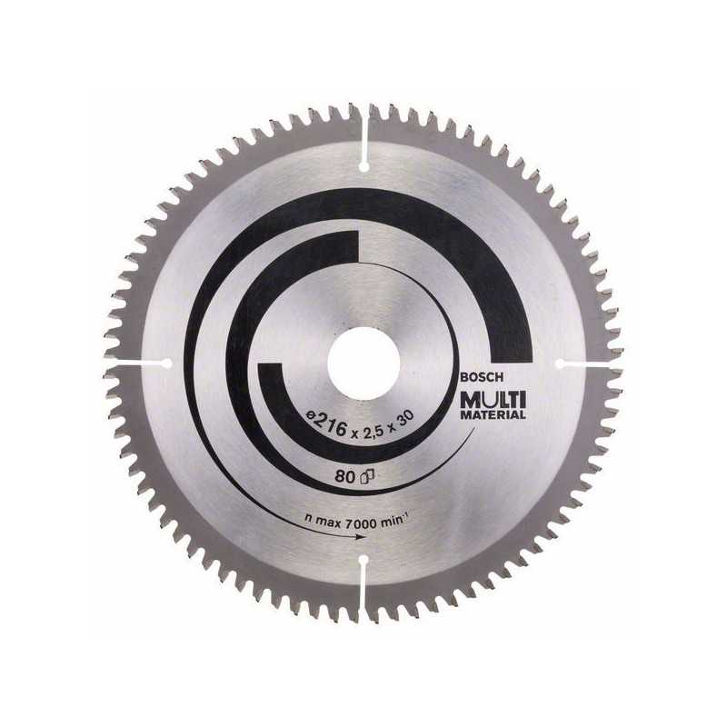 Bosch Panza ferastrau circular Multi Material, 216x30x2.5mm, 80T