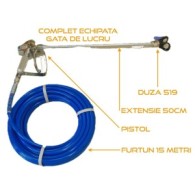 Pompa de vopsit si zugravit AIRLESS Piston Profesională cu Cadru - Echipata - 1/4", 3kW, 3.5L/min - WP-APSP3