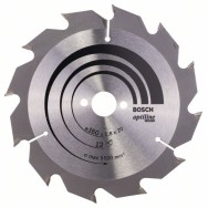 Bosch Panza ferastrau circular Optiline Wood, 160x20x1.8mm, 12T, reductie 16mm
