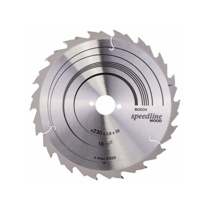 Bosch Panza ferastrau circular Speedline Wood, 230X30x2.4mm, 18T