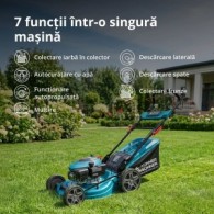 Mașină de tuns iarba pe benzină autopropulsată - 460mm, 60l - Konner & Sohnen - KS-46LMG-SP