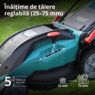 Mașină de tuns iarba electrică - 38cm, 40l - Konner & Sohnen - KS 38LM16-BL