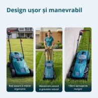 Mașină de tuns iarba electrică - 32cm, 30l - Konner & Sohnen - KS-32LM12