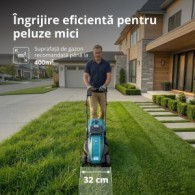 Mașină de tuns iarba electrică (motor inductie) - 32cm, 30l - Konner & Sohnen - KS-32LM12-BL