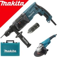 MAKITA HR2470T Ciocan rotopercutor SDS-plus 780W, 2.4J + GA9020 Polizor unghiular 2200 W, diametru disc 230
