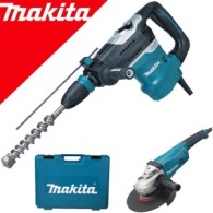 MAKITA HR4013C Ciocan rotopercutor SDS-max 1100W, 8J + GA9020 Polizor unghiular 2200 W, diametru disc 230