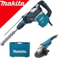 MAKITA HR4013C Ciocan rotopercutor SDS-max 1100W, 8J + GA9020 Polizor unghiular 2200 W, diametru disc 230