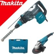 MAKITA HR5202C Ciocan rotopercutor SDS-max 1510W, 19.9J + GA9020 Polizor unghiular 2200 W, diametru disc 230