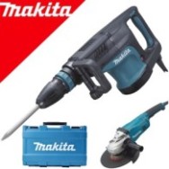 MAKITA HM1203C Ciocan demolator SDS-max 1510 W, 19.1J + GA9020 Polizor unghiular 2200 W, diametru disc 230