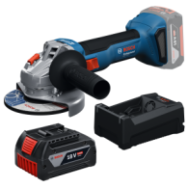 BOSCH GWS 18V-8 Polizor unghiular Li-Ion, brushless, Ø125 mm + 1x acumulator Li-Ion, 18V, 5Ah + Incarcator
