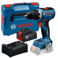 BOSCH GSR 18V-65 Masina de gaurit si insurubat Li-Ion, 63Nm, brushless + L-Boxx + 1x acumulator Li-Ion, 18V, 5Ah + Incarcator