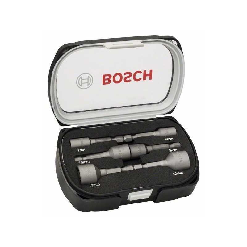 Bosch Set 6 chei tubulare, 50mm 6, 7, 8, 10, 12, 13mm