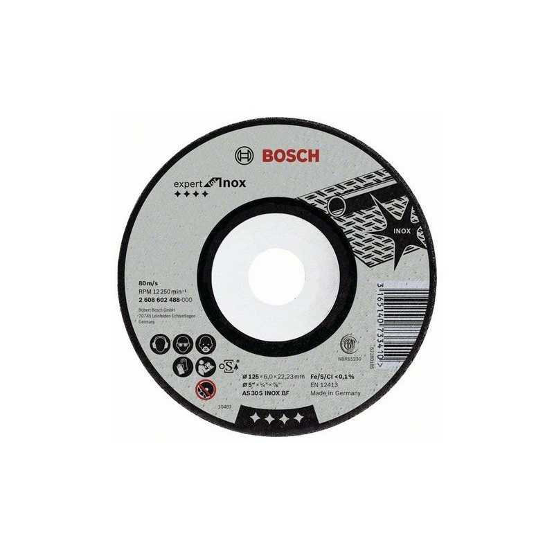Bosch Disc de degrosare cu degajare Expert for Inox AS 30 S INOX BF, 125mm, 6.0mm