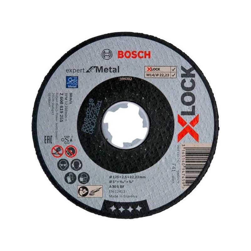 Bosch Disc X-LOCK Expert for Metal 125x2.5x22.23 pentru taieturi drepte A 30 S BF