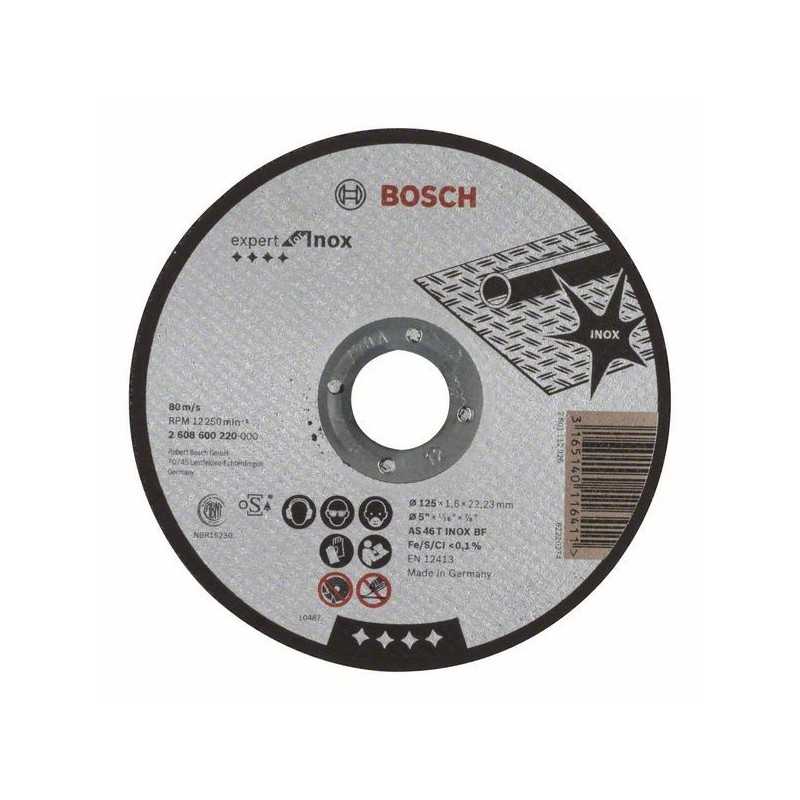 Bosch Disc de taiere drept Expert for Inox AS 46 T INOX BF, 125mm, 1.6mm