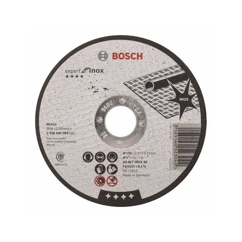 Bosch Disc de taiere drept Expert for Inox AS 46 T INOX BF, 125mm, 2.0mm