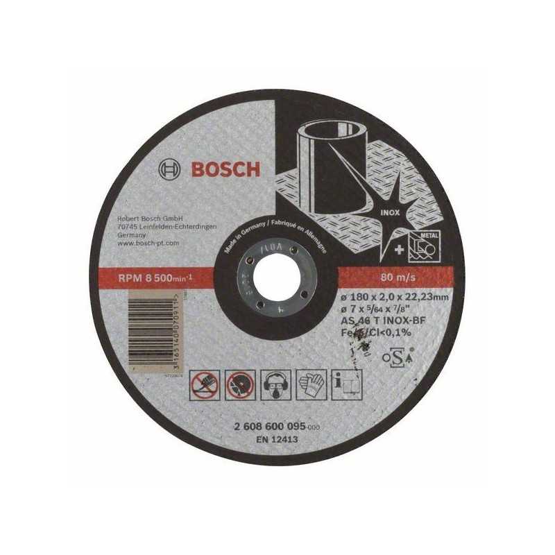 Bosch Disc de taiere drept Expert for Inox AS 46 T INOX BF, 180mm, 2.0mm