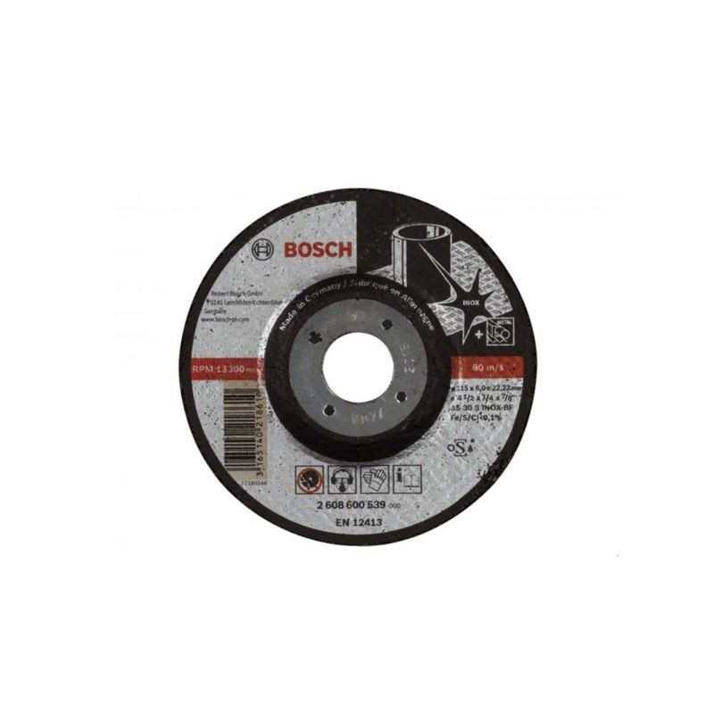 Bosch Disc de degrosare cu degajare Expert for Inox AS 30 S INOX BF, 115mm, 6.0mm