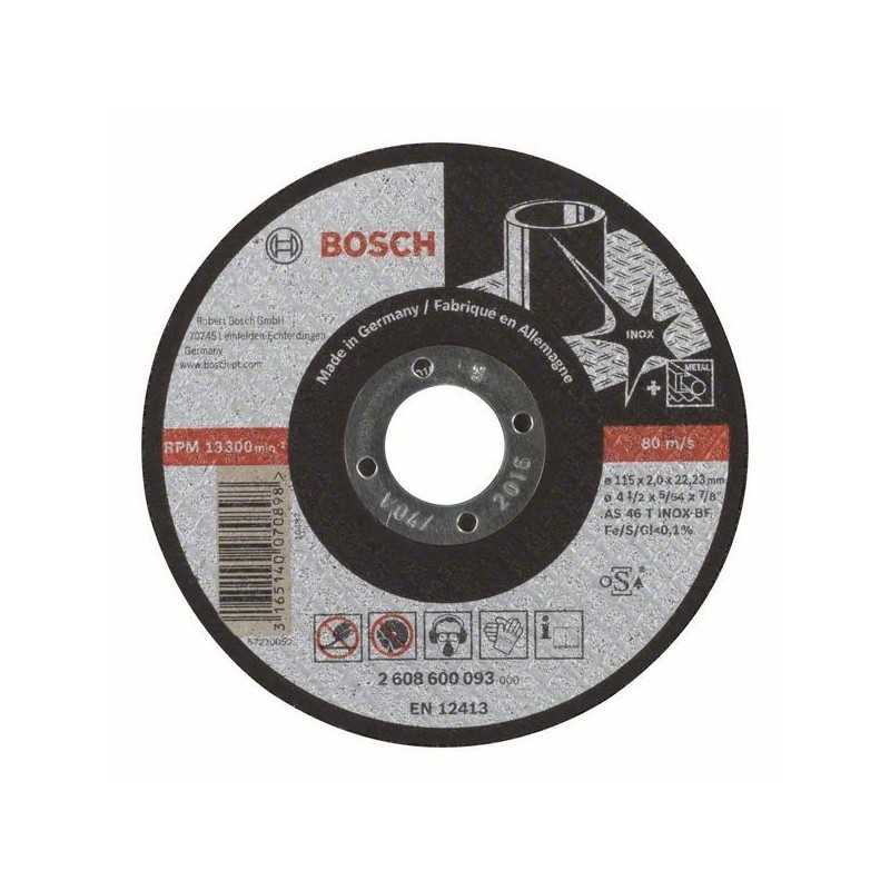 Bosch Disc de taiere drept Expert for Inox AS 46 T INOX BF, 115mm, 2.0mm
