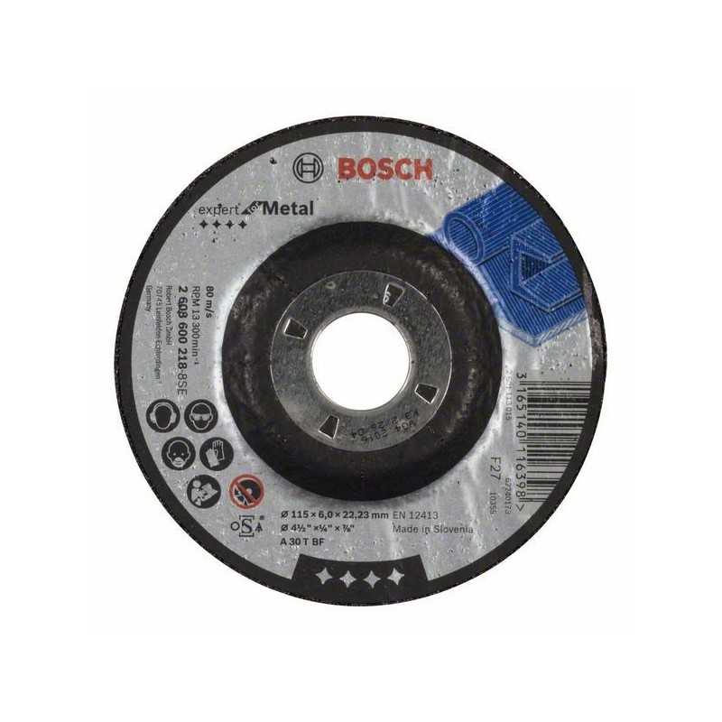 Bosch Disc de degrosare cu degajare Expert for Metal A 30 T BF, 115mm, 6.0mm