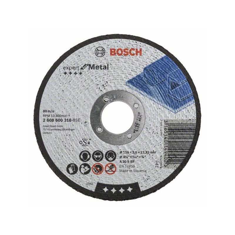Bosch Disc de taiere drept Expert for Metal A 30 S BF, 115mm, 2.5mm