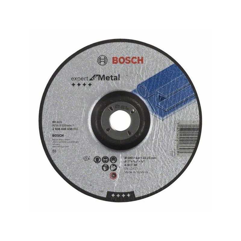 Bosch Disc de degrosare cu degajare Expert for Metal A 30 T BF, 180mm, 4.8mm