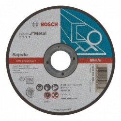 Bosch Disc de taiere drept Expert for Metal - Rapido AS 60 T BF, 125mm, 1.0mm
