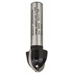 Bosch Freza de raionat, 8mm, R1 8mm, D 16mm, L 12,4mm, G 45mm 8mm, R1 8mm, D 16