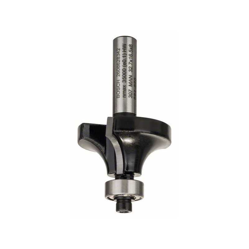 Bosch Freza de rotunjit, 8mm, R1 10mm, L 1.5mm, G 57mm 8mm, R1 10mm, L 16.5mm