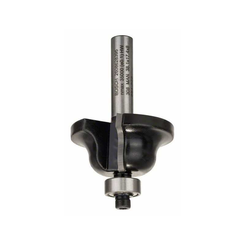 Bosch Freza pentru realizarea muchiilor B, 8mm, R1 6.3mm, B 12.7mm, L 17mm, G 61 m