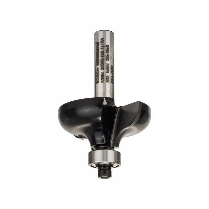 Bosch Freza pentru realizarea muchiilor G, 8mm, R1 6.35mm, D 38mm, L 15.7mm, G 57