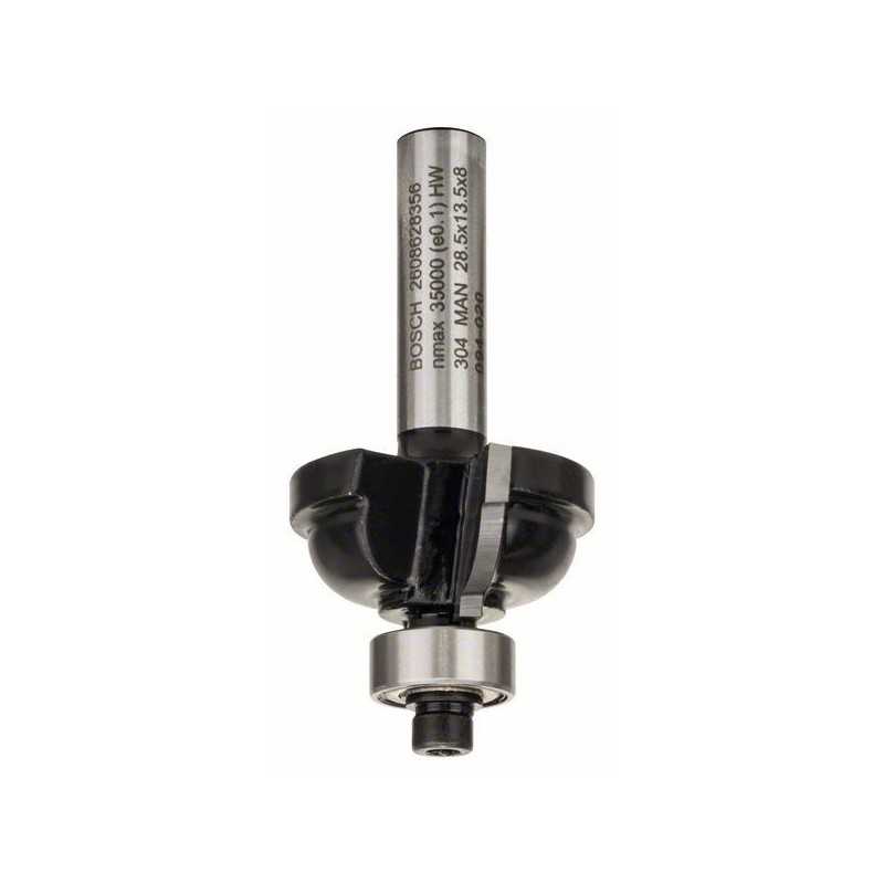 Bosch Freza pentru realizarea muchiilor F, 8mm, R1 6.3mm, D 28.5mm, L 13.2mm, G 54